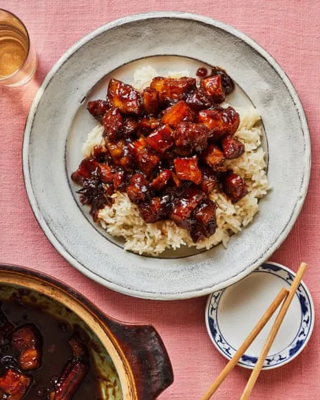 The Chef's Delicious Dishes for Taiwanese Braised Pork Belly and Fried Daikon Cubes