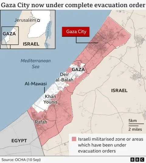 Countless Palestinians Escape as Israeli Forces Push Deeper into Gaza City