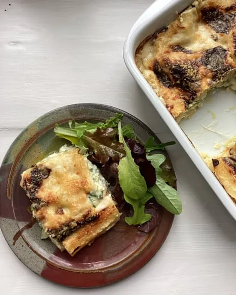An Inspired Recipe for Layered Pasta with Courgette and Three Cheeses