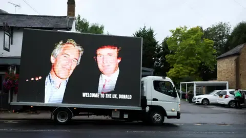 Several Arrests Made After Trump and Epstein Images Displayed on Royal Castle